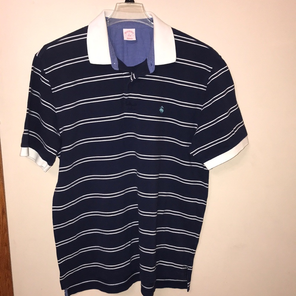 Brooks brothers Navy and White Polo.